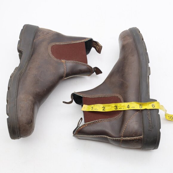 Blundstone Originals 500 Boots Mens US 10 / UK 9 Brown Leather Chelsea Pull On - Picture 5 of 11
